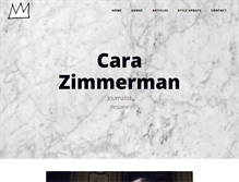Tablet Screenshot of carazimmerman.com